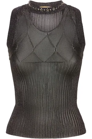 CORMIO Jin Metal Fiber Knit Tank Top