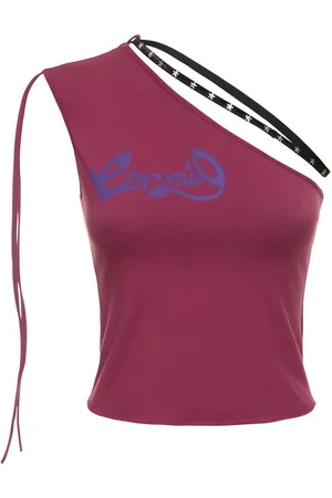 CORMIO Erika One Shoulder Cotton Top
