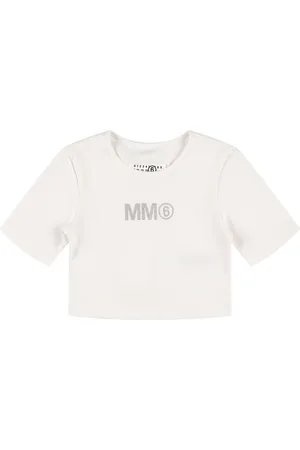 Maison Margiela Cotton Jersey Crop T-shirt W/ Patch