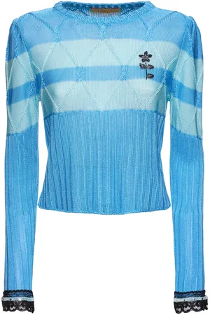 CORMIO Olaf Long Sleeve Viscose Sweater W/ Lace