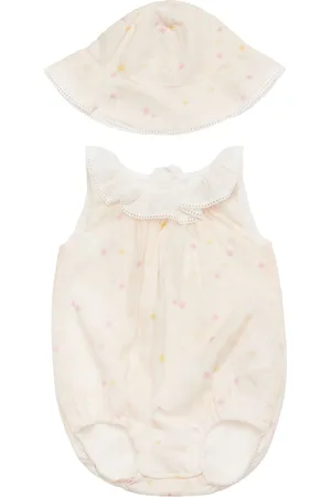 Chloé Cotton Muslin Bodysuit & Hat