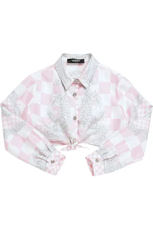 VERSACE Printed Cotton Twill Shirt