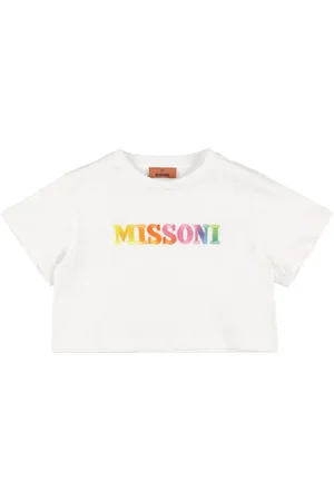 Missoni Embroidered Logo Cotton Jersey T-shirt