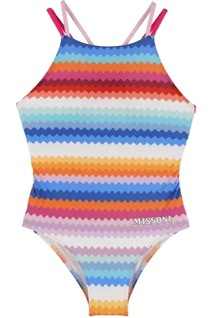 Missoni Zig Zag Print Jersey One Piece Swimsuit
