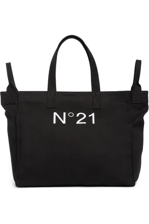 Nº21 Logo Print Nylon Top Handle Bag