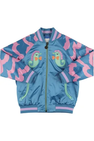 Stella McCartney Embroidered Satin Bomber Jacket