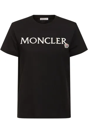 Moncler Embroidered Logo Cotton T-shirt