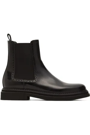 Dolce & Gabbana Brushed Leather Chelsea Boots