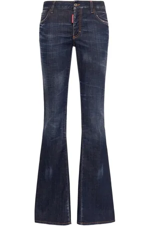Dsquared2 Medium Rise Denim Flared Jeans