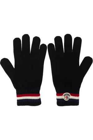 Moncler Tricolor Virgin Wool Gloves