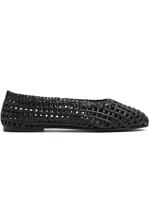 St Agni 5mm Macramé Mesh Ballerina Flats