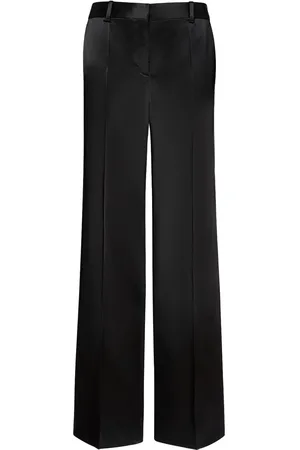 The Row Encore Midrise Satin Flared Pants