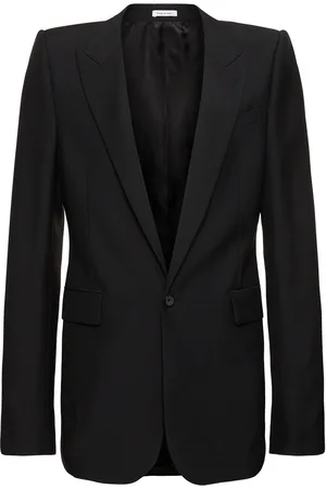 Alexander McQueen Wool & Mohair Stacked Blazer
