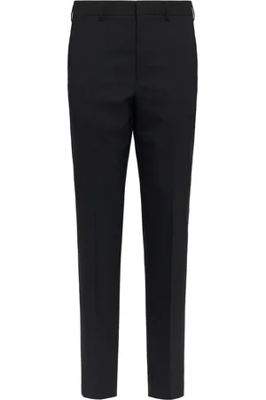 Ami Cigarette Fit Wool Canvas Pants