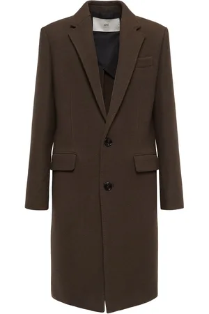 Ami Single Breasted Wool Coat