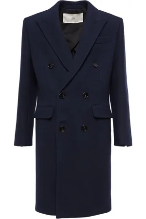 Ami Double Breasted Wool Coat