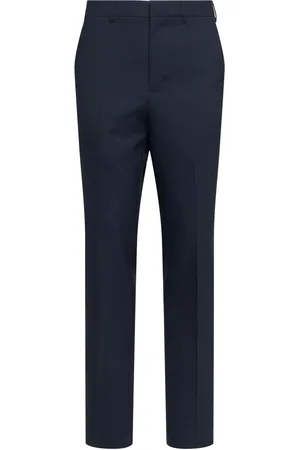 Ami Cigarette Fit Wool Canvas Pants