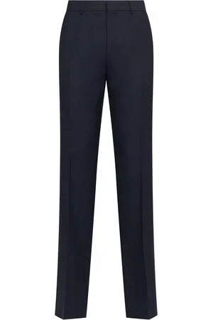 Ami Straight Fit Wool Gabardine Pants