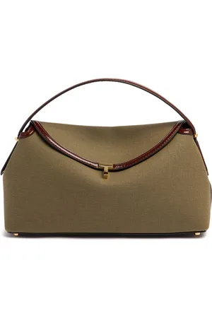 Totême T-lock Canvas Top Handle Bag