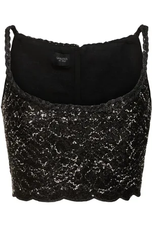 Giambattista Valli Sequined Tweed Crop Top