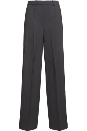 THEORY Pleated Wool Blend Pants