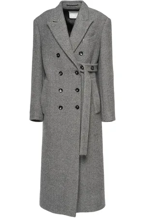 Sportmax Billy Double Breast Chevron Long Coat