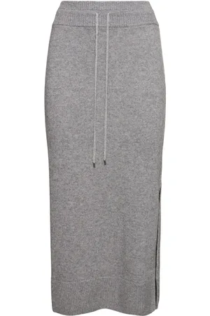 ERMANNO SCERVINO Knitted Elastic Waist Midi Skirt