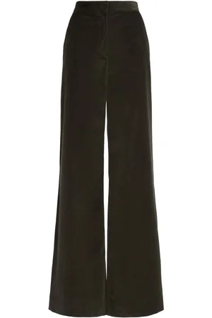 Max Mara Tritone Velvet Wide Leg Pants