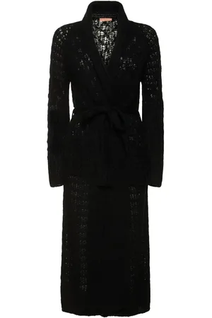 ERMANNO SCERVINO Openwork Mohair Blend Long Cardigan