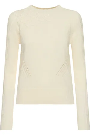 ERMANNO SCERVINO Embroidered Knit Crewneck Sweater