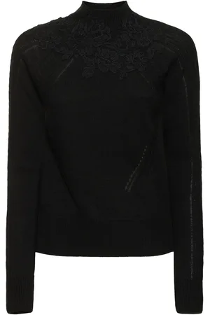 ERMANNO SCERVINO Embroidered Knit T-neck Sweater