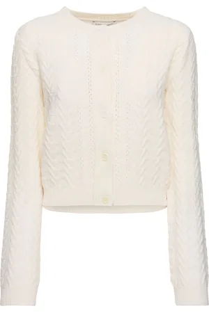 Alberta Ferretti Wool & Cashmere Knit Cardigan