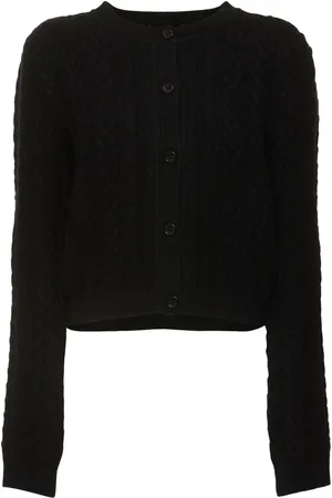 Alberta Ferretti Wool & Cashmere Knit Cardigan