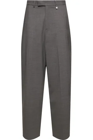 GIUSEPPE DI MORABITO Stretch Wool Wide Pants