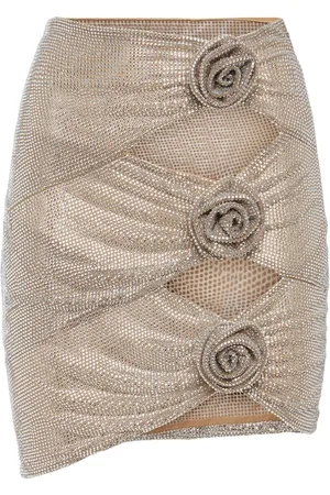 GIUSEPPE DI MORABITO Embellished Jersey Mini Skirt