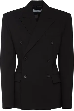 GIUSEPPE DI MORABITO Stretch Wool Double Breasted Blazer