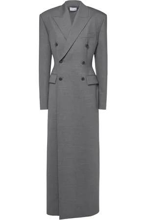GIUSEPPE DI MORABITO Double Breasted Stretch Wool Long Coat