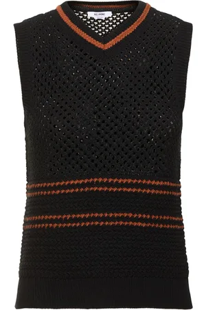 RE/DONE Crochet Mesh Cotton Vest