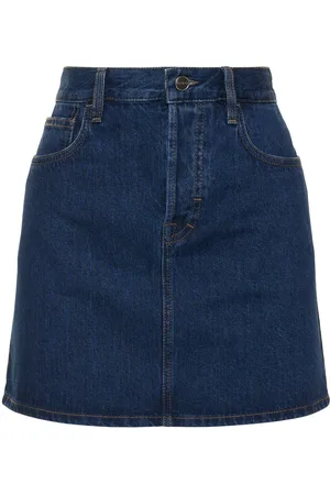 Gucci Regular Denim Skirt W/ Laser Logo