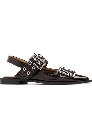 Ganni 20mm Feminine Chunky Slingback Flats