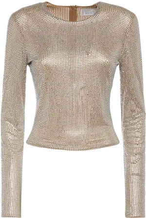 GIUSEPPE DI MORABITO Embellished Jersey Long Sleeve Shirt