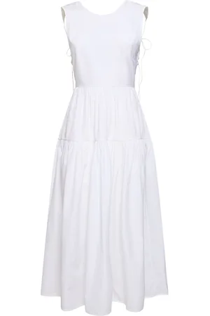 Cecilie Bahnsen Ruth Sleeveless Cotton Midi Dress