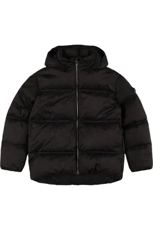 VERSACE Hooded Poly Down Jacket