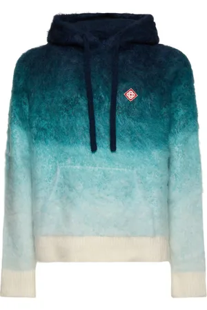 Casablanca Gradient Mohair Blend Knit Hoodie