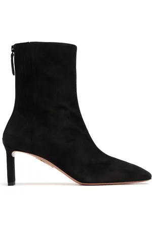 Aquazzura 65mm Blade Suede Ankle Boots