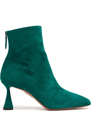 Aquazzura 75mm Amore Suede Ankle Boots