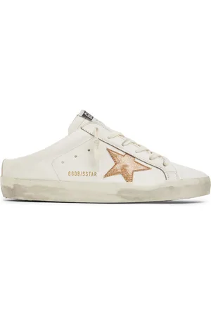Golden Goose 20mm Super-star Leather Mule Sneakers
