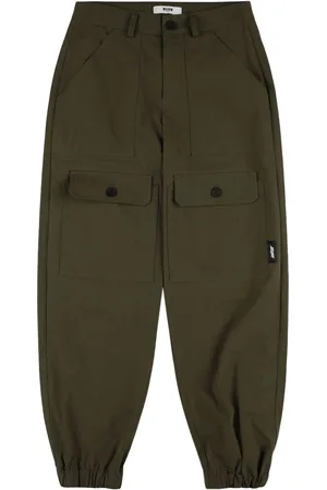 Msgm Cotton Canvas Cargo Pants