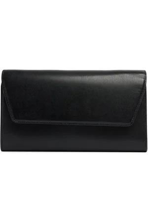 The Row Evening Shiny Leather Clutch