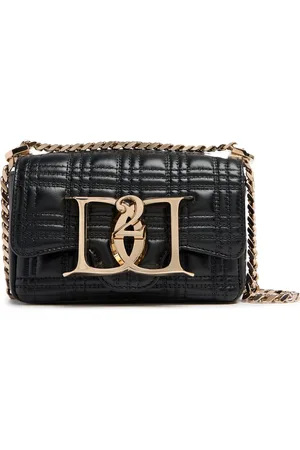 Dsquared2 Double D Velvet Shoulder Bag